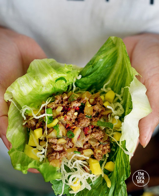 The lettuce wraps are often praised as a lighter option on the menu, as they are wrapped in lettuce rather than a carb-heavy wrapper like a traditional chicken wrap or burrito.