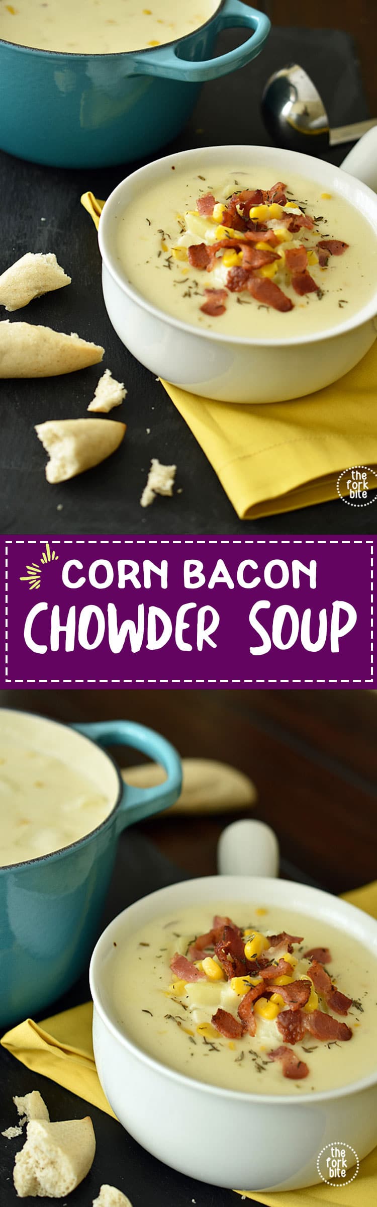Easy Corn Chowder Soup Recipe with Ham