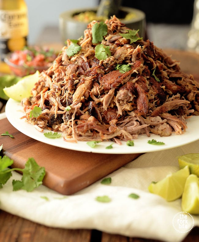 These tender, juicy carnitas made super easy in the slow cooker, simmered until pork easily fall apart, full of flavors, and a bit of citrus zest. Afterward, cooked in high heat to get that crispy, caramelized bits of pork.