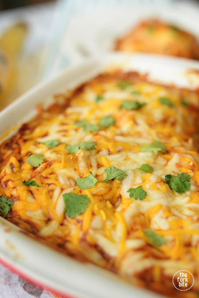 easy chicken enchilada casserole