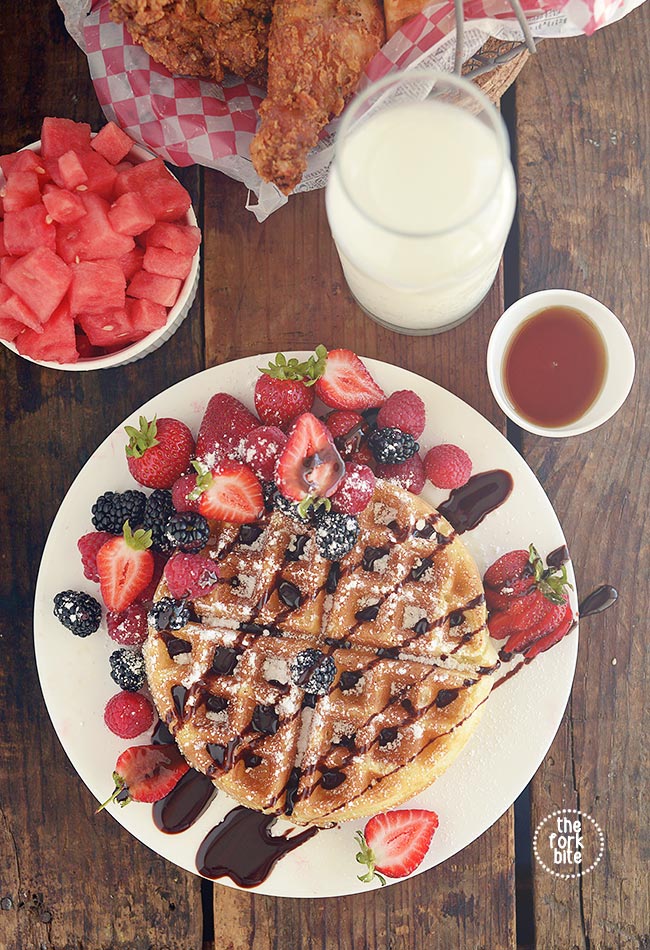 Who can resist these Malted Belgian waffle which are crispy outside and pillowy inside? Garnish them with your favorite fruits, syrup or even ice cream, these waffles have earned a special place in my heart.