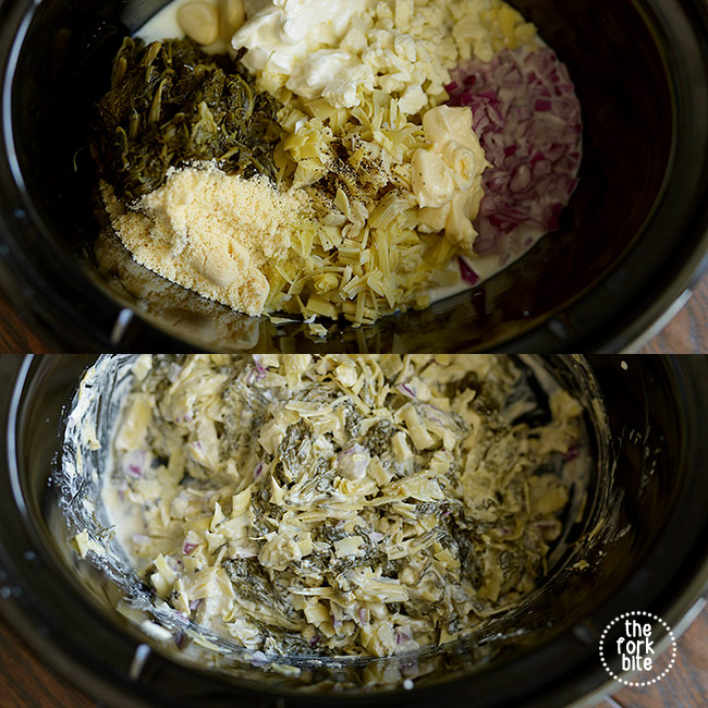 Cover and cook on low heat for 2 hours. Uncover and stir until cream cheese is well combined. Cover and cook on high heat for an additional 15 minutes.