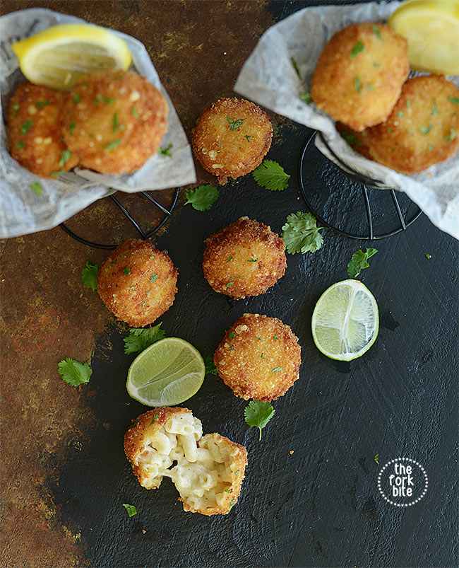 transform the leftover Mac and Cheese into an amazing, yummilicious Mac and Cheese Balls. They are perfect finger foods for weekend family gatherings or your Super Bowl party!