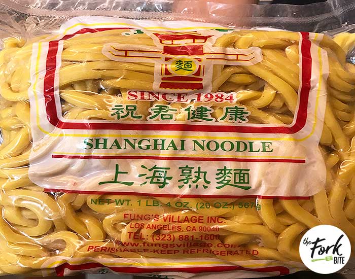 I bought these thick noodles when I went to the Asian market, they are actually cheap and packed in a rectangular block. When cooking Panda Express Chow Mein, using pasta noodles is NOT recommended as these type of wheat flour noodles hold up better than the Italian pasta.
