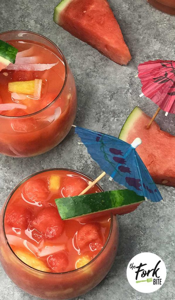 Watermelon Tropical Fruit Punch The Fork Bite