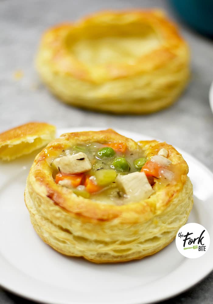 Use your leftover chicken and store-bought puff pastry to make this Chicken Pot Pie puff pastry easy to prepare.