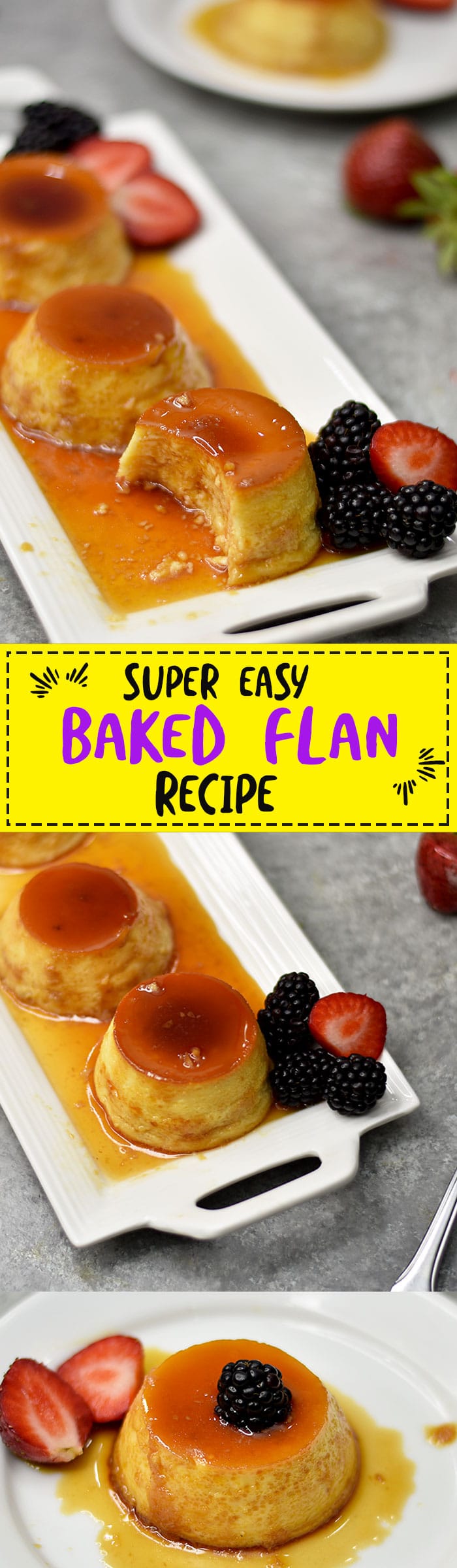 Super Easy Baked Flan Recipe The Fork Bite