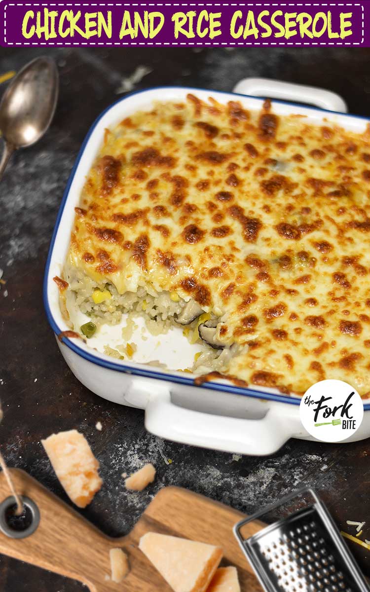 Nothing is more comforting than digging into this cheesy chicken and rice casserole in a cold, chilly weather