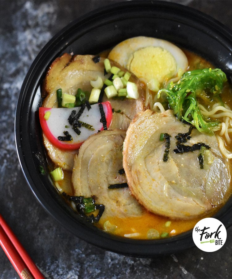 This Chasu Pork has the sweet-savory skin that will melt in your mouth and this succulent meat will fall apart with the slightest bite, adding a punch of flavor to the ramen noodles soup.