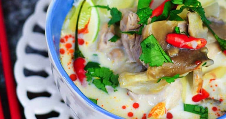Tom Kha Gai Soup is my favorite indulgent, creamy coconut soup and just simply delicious. Fragrant and creamy yet salty and tangy, that is filling but light and full of flavor. This Thai Coconut Chicken Soup can be made in an Instant Pot as well.