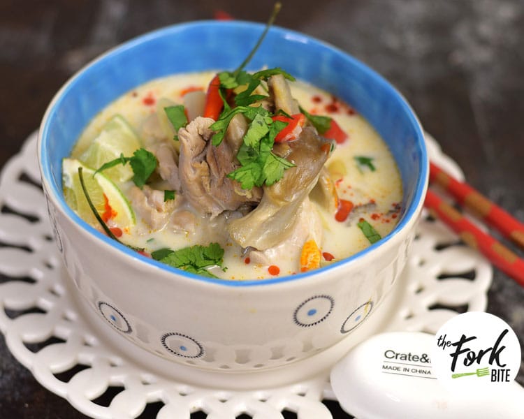 Tom Kha Gai Soup is my favorite indulgent, creamy coconut soup and just simply delicious