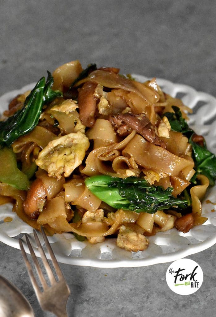 Pad See Ew is one of the popular takeout dishes on Thai restaurants menu, the spelling can vary a bit but no matter how you say it, it means as pan-fried rice noodles that typically use the wide flat rice noodles which is chewy and super easy to make.
