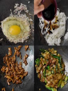 One of the epitome of Thai street foods, Pad See Ew is a Thai Stir Fry Noodle Dish made with extra thick rice noodles in a sweet and savory sauce and can be done in less than 30 minutes.