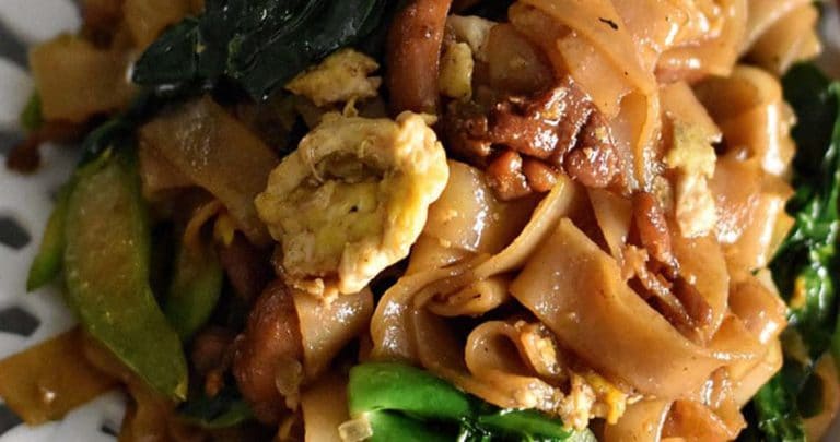Pad See Ew is a Thai Stir Fry Noodle Dish made with extra thick rice noodles in a sweet and savory sauce and can be done in less than 30 minutes.