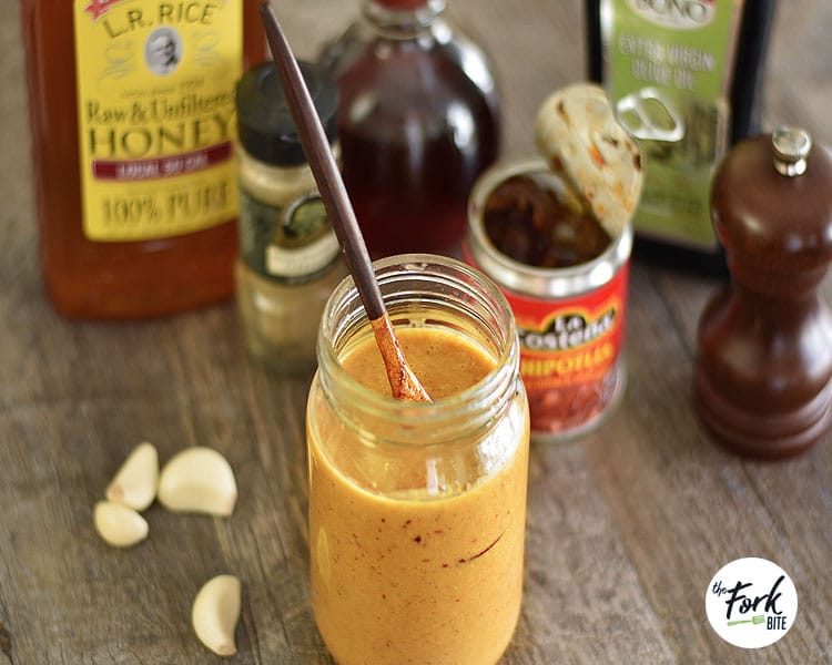 This copycat Chipotle Salad Dressing is sweet, smoky, tangy is a perfect way to perk up your salad and tastes great on just about anything.