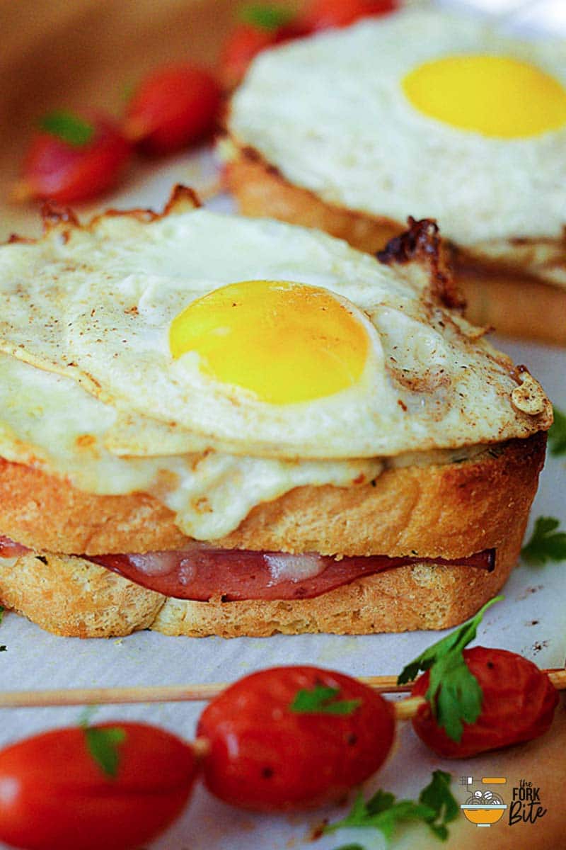 A French classic sandwich that is scrumptious for a brunch but can also be just as good for a light, quick-to-make supper.