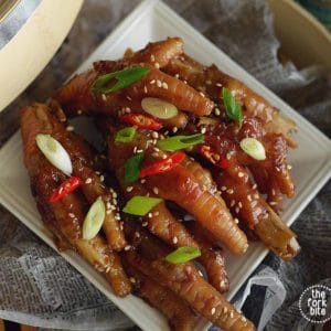These Chicken Feet recipe are braised in a flavorful, umami packed liquid that rival the dim sum or Yum Cha restaurant.