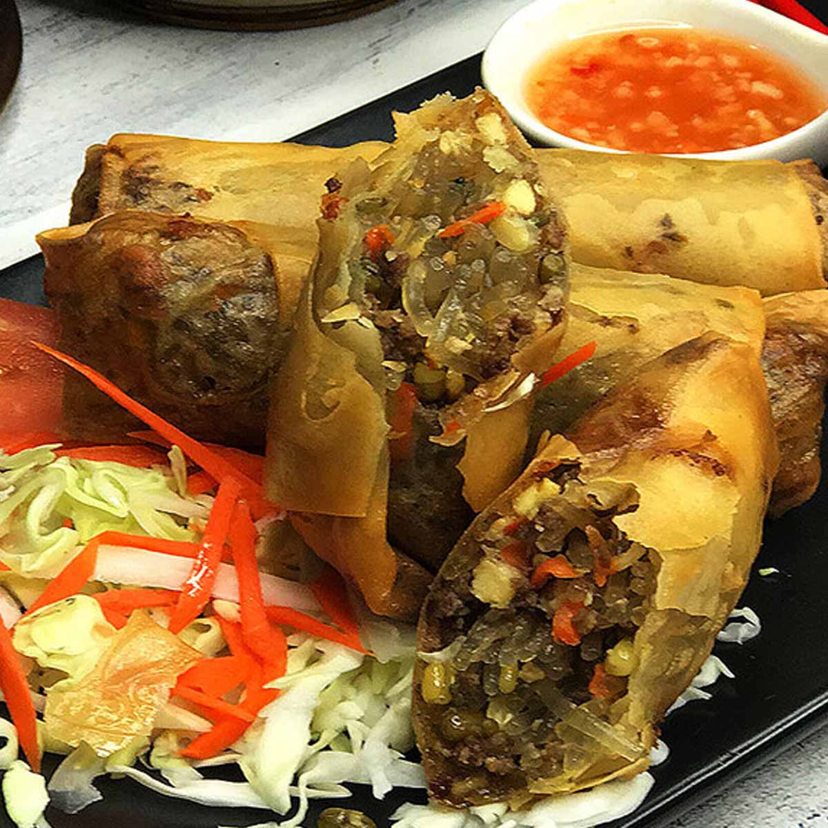 Learn how to make homemade egg rolls that are crunchy and not sodden with cooking oil. Don't get intimidated cooking this dish, just follow the tips to get egg rolls that are neither too dry or too soggy.