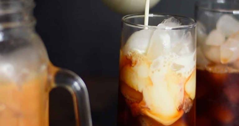 Now you can skip the line at the coffee shop and enjoy Thai Iced Tea at home with this super-easy recipe that tastes like the authentic version of this beloved creamy and sweet Thai tea beverage!