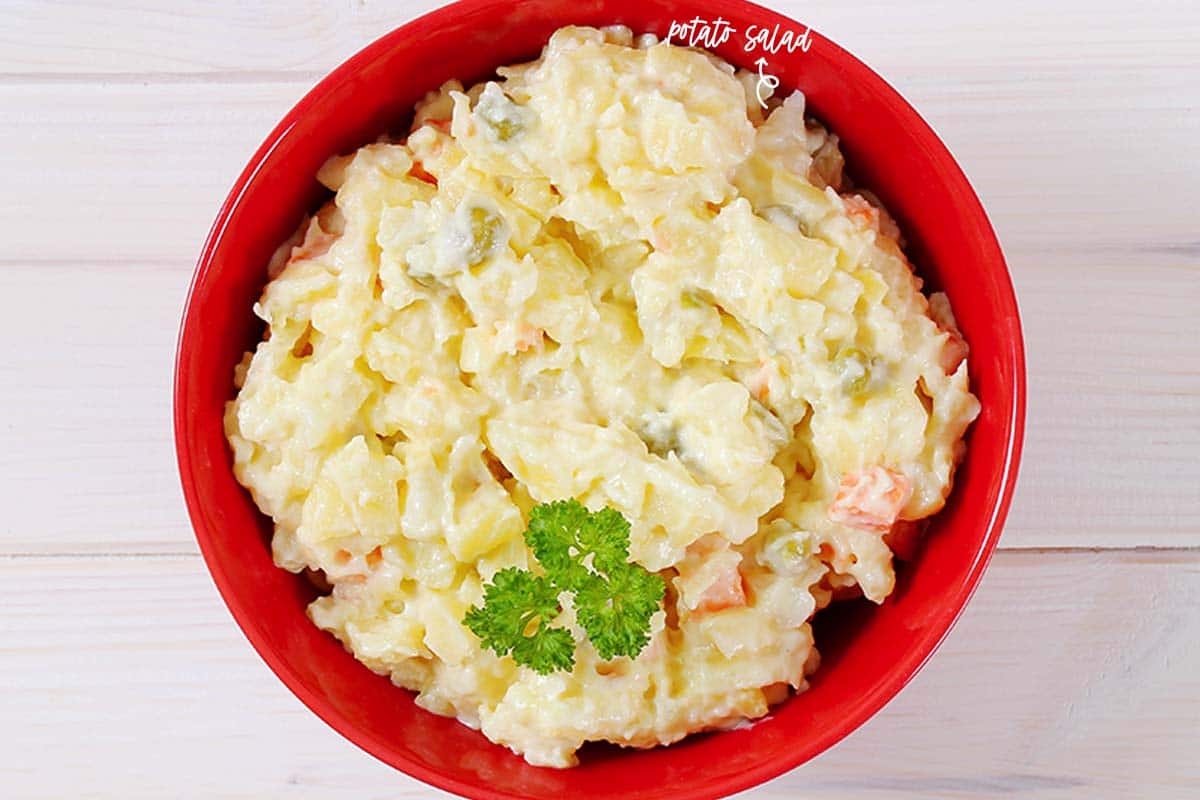 Potato salad - It's not only our favorite accompaniment for our sandwiches, but it also blends perfectly well with grilled ribs, burgers, and most of my favorite summer recipes.
