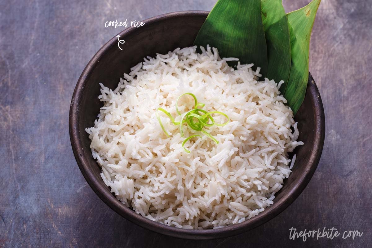 The Thai-style fried rice uses fragrant jasmine while fried rice cooked the Japanese way comes out well with even if cooked with sushi rice, which is short grain rice.