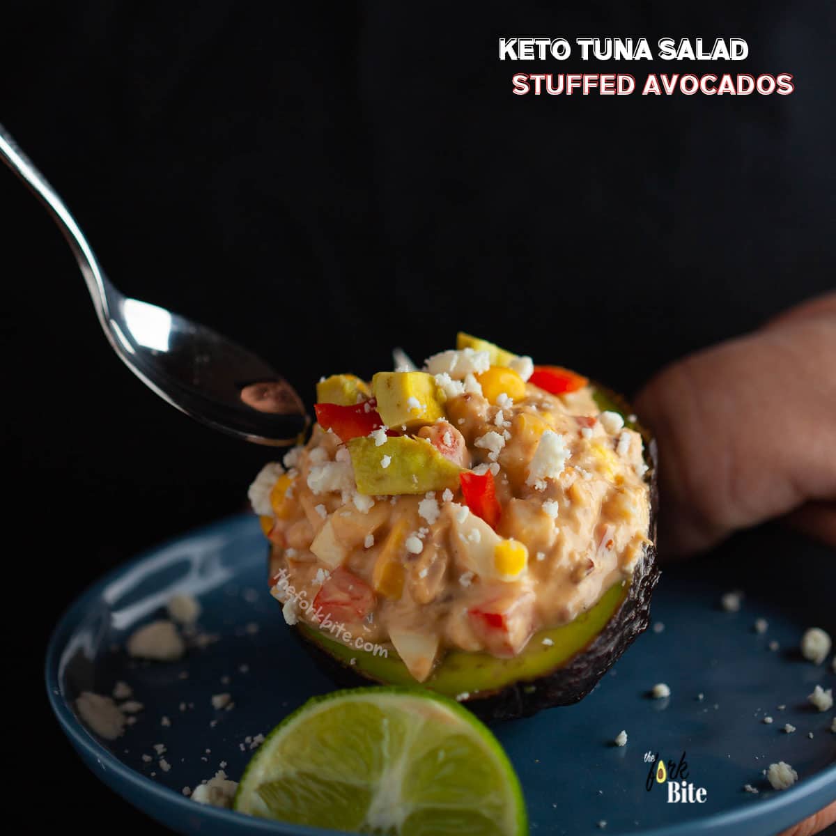 This keto tuna stuffed avocado recipe has been a life-saver. It ticks the right boxes for me because it satisfies my need for simple and basic ingredients.