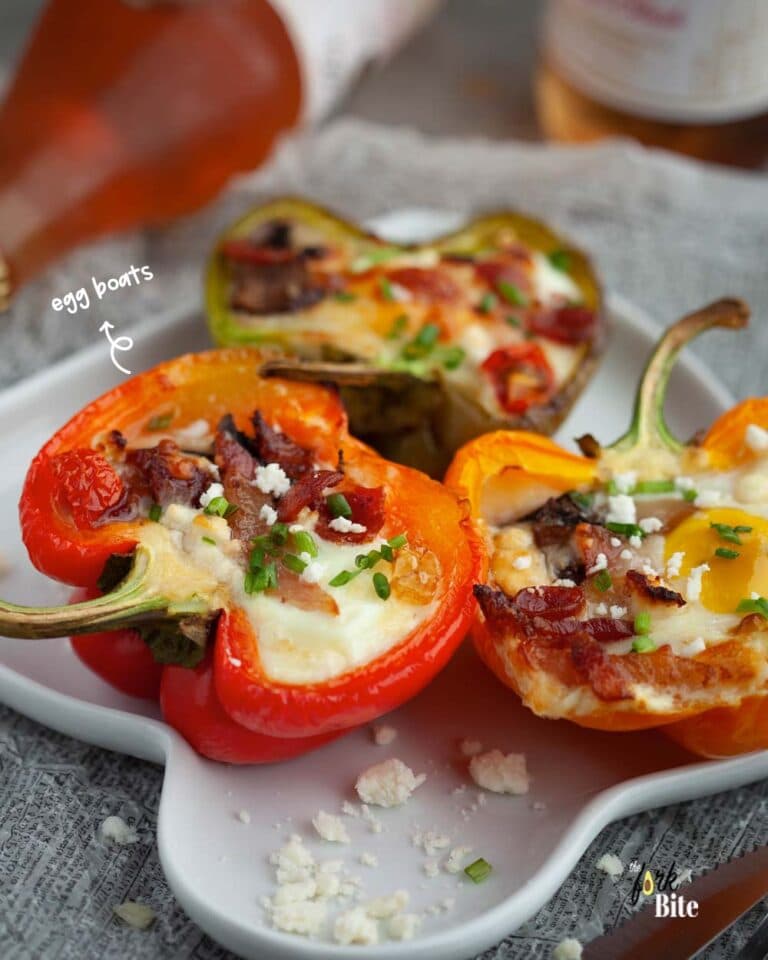 Bell Pepper Egg Boats Breakfast Stuffed Peppers The Fork Bite