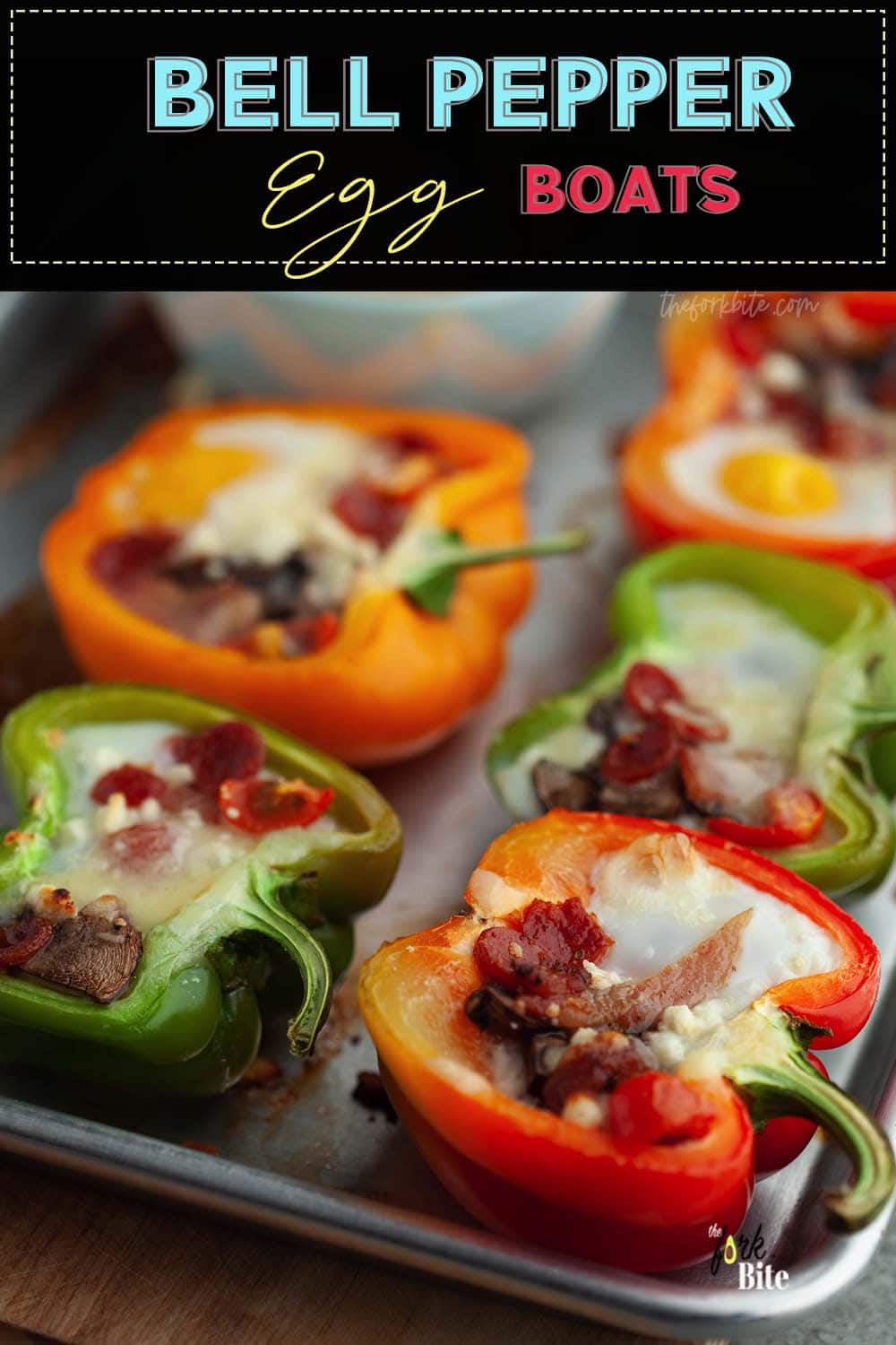 Bell pepper egg boats are fun, easy-to-make, and healthy to have on busy mornings. You can prepare them ahead over the weekend and then enjoy them with your family each day of the week.