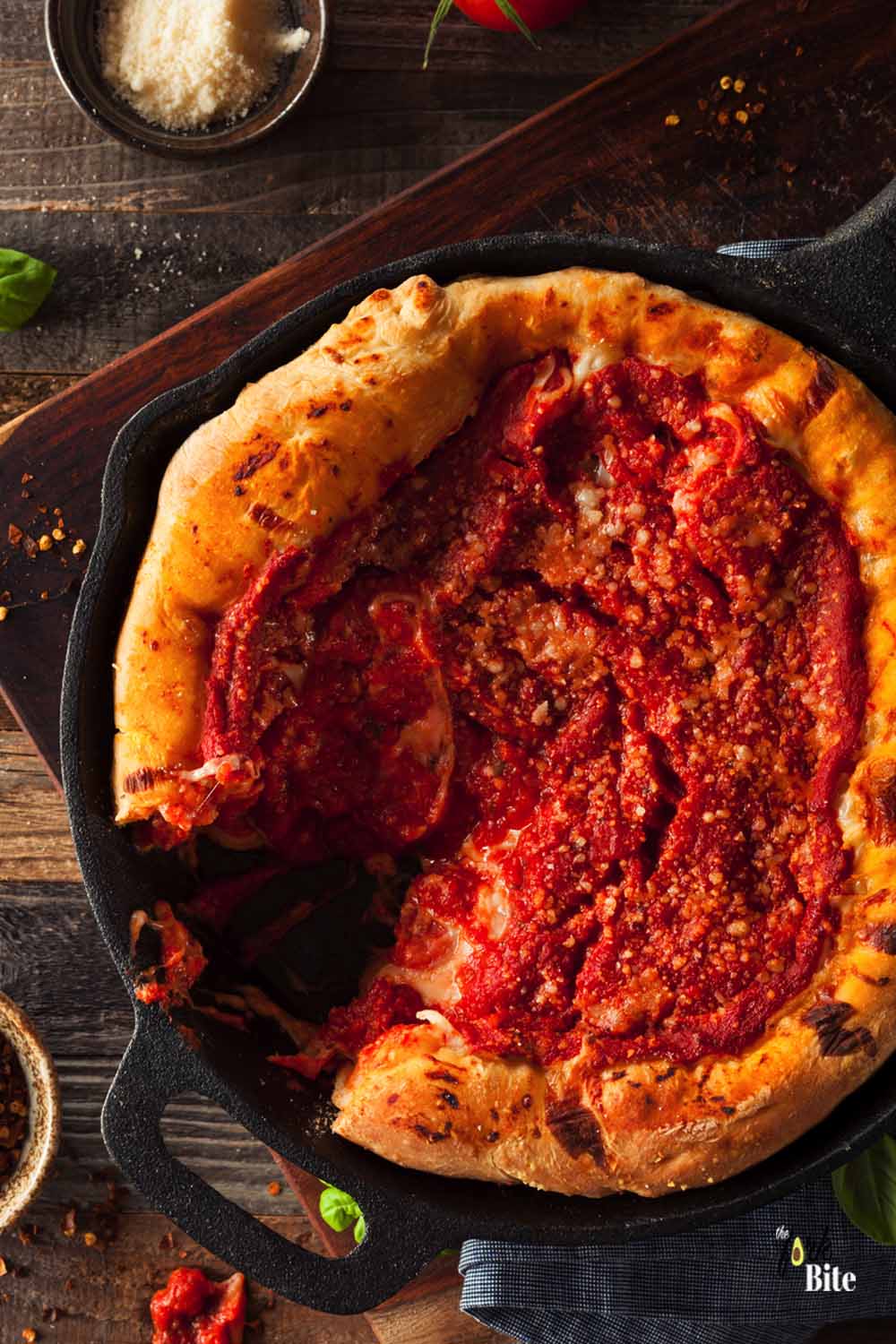 Chicago-style deep dish pizza calls for a special method of reheating deep dish pizza, and it all comes down to one magic word: skillet