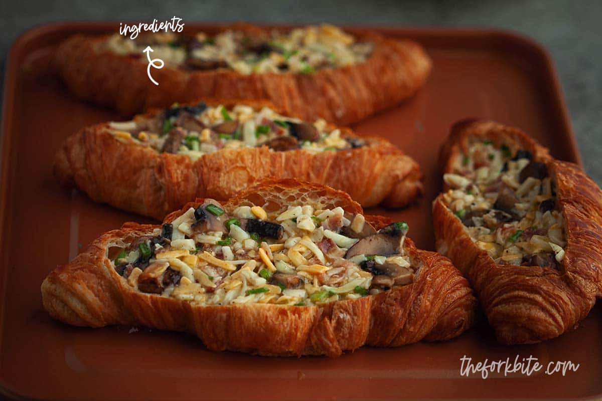 These breakfast croissant boats can have whatever filling your target eaters love. If your kids love cheese and meat, then, by all means, put a lot of these ingredients in your croissant.