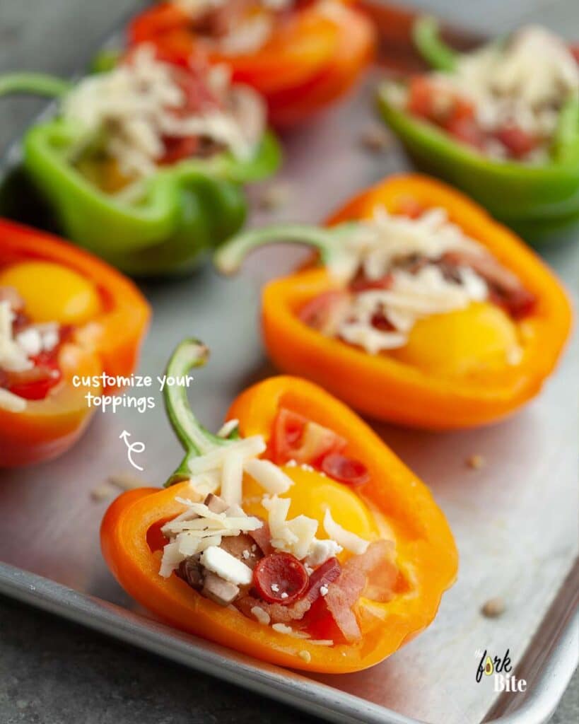 Bell Pepper Egg Boats Breakfast Stuffed Peppers The Fork Bite