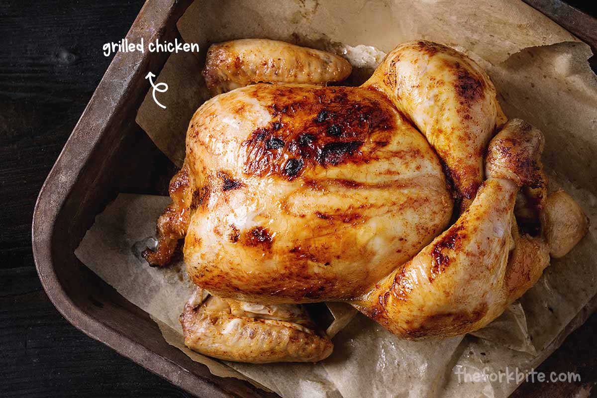 Take your tenderized and seasoned chicken and cook under a hot grill until it is ready to eat.