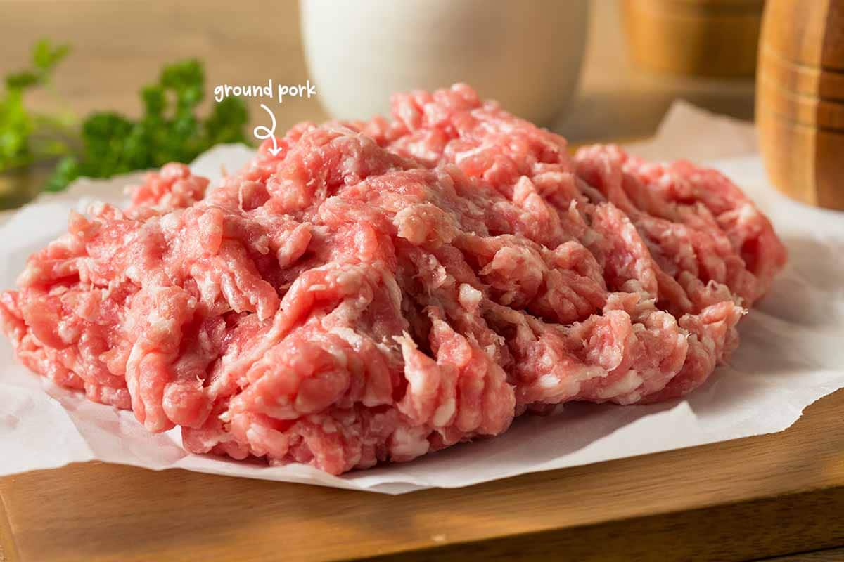 It's best not to use the best, lean pork. You want your filling to be nice and moist, so mince some fattier cuts such as pork belly or shoulder.