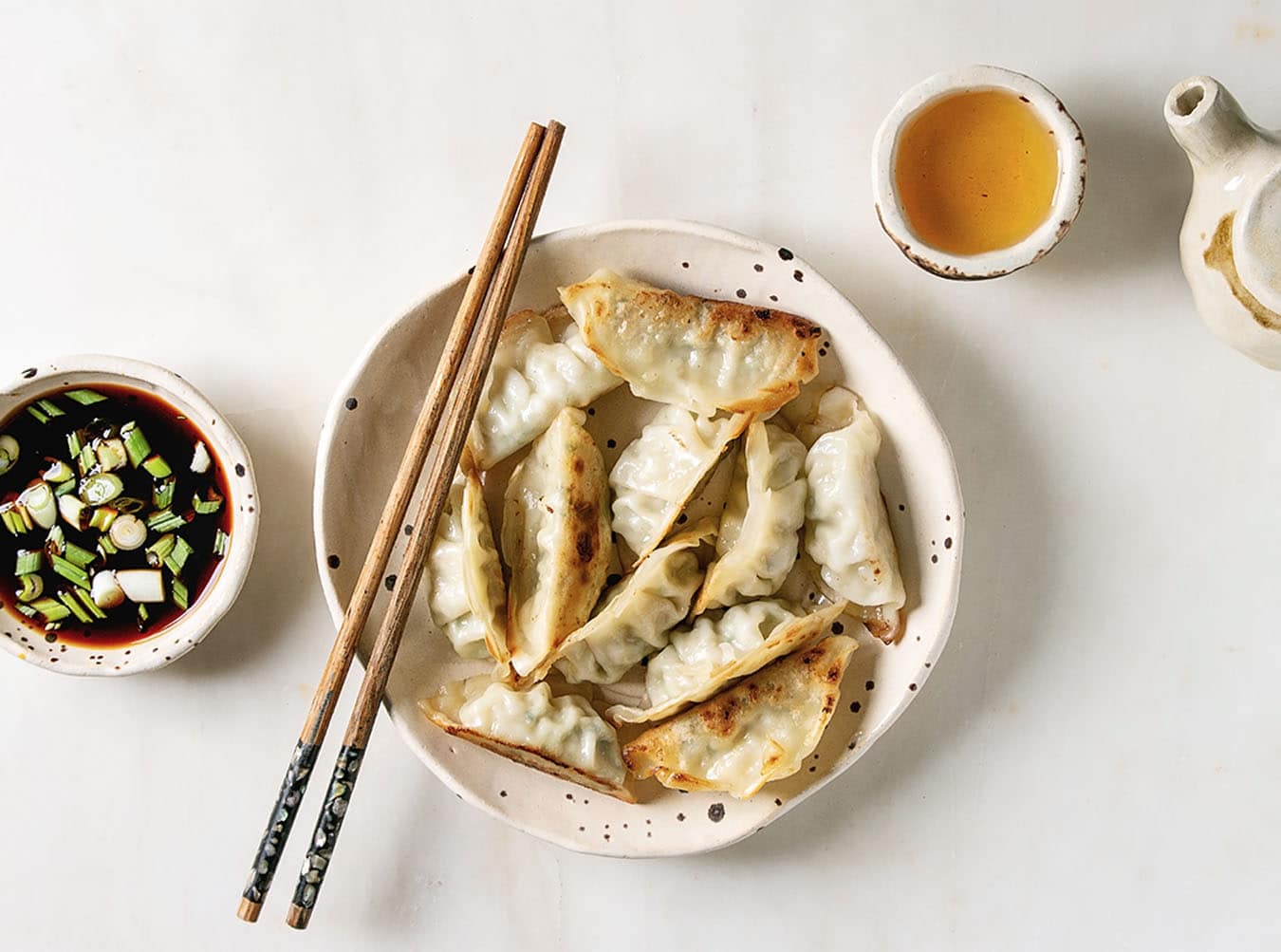 If you get interrupted before eating, and your dumplings cool down too much, reheat them in your air-fryer for two minutes at 350°F.