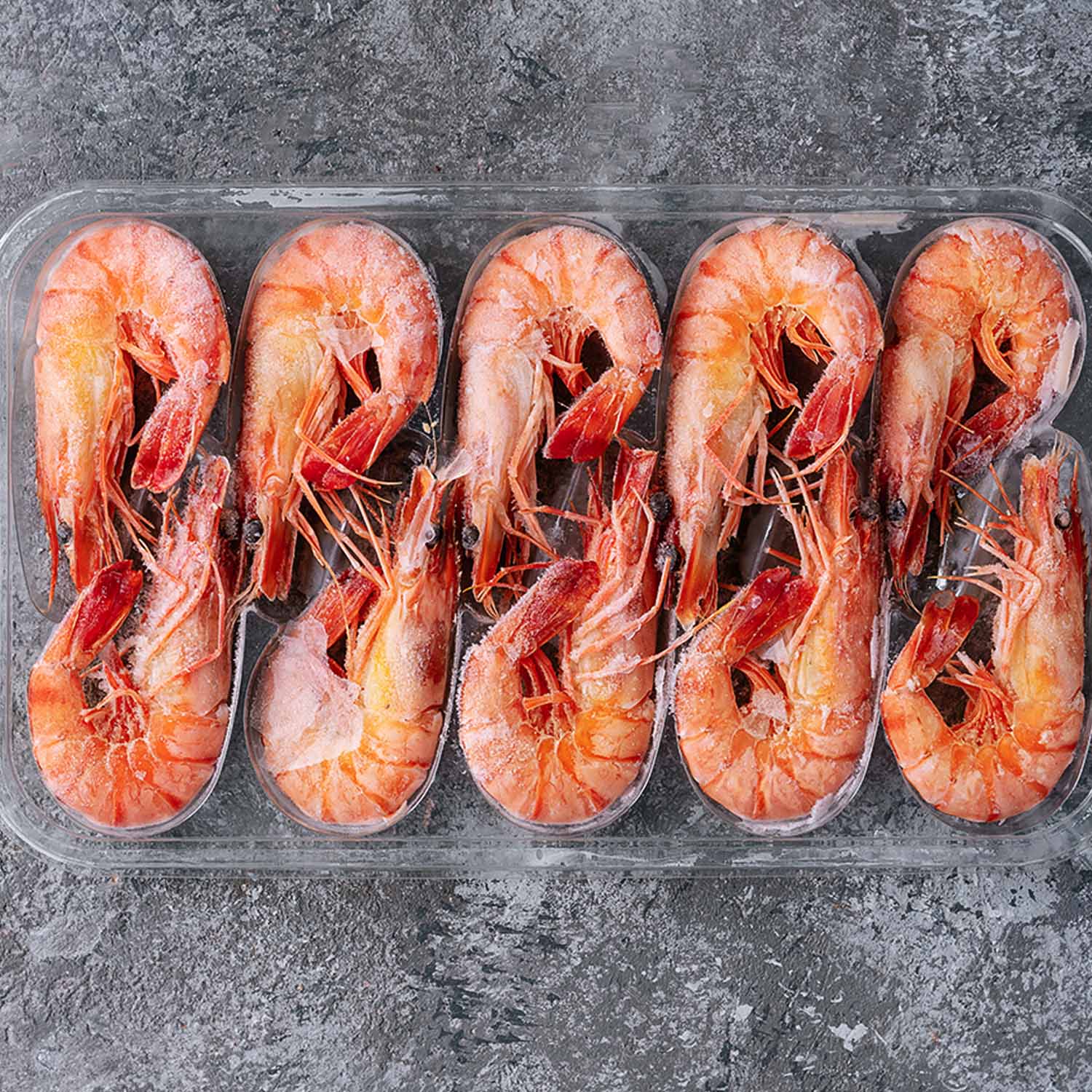 When freezer burn manifests itself on any foods, including shrimp, it looks like a dry patch, and with good reason.