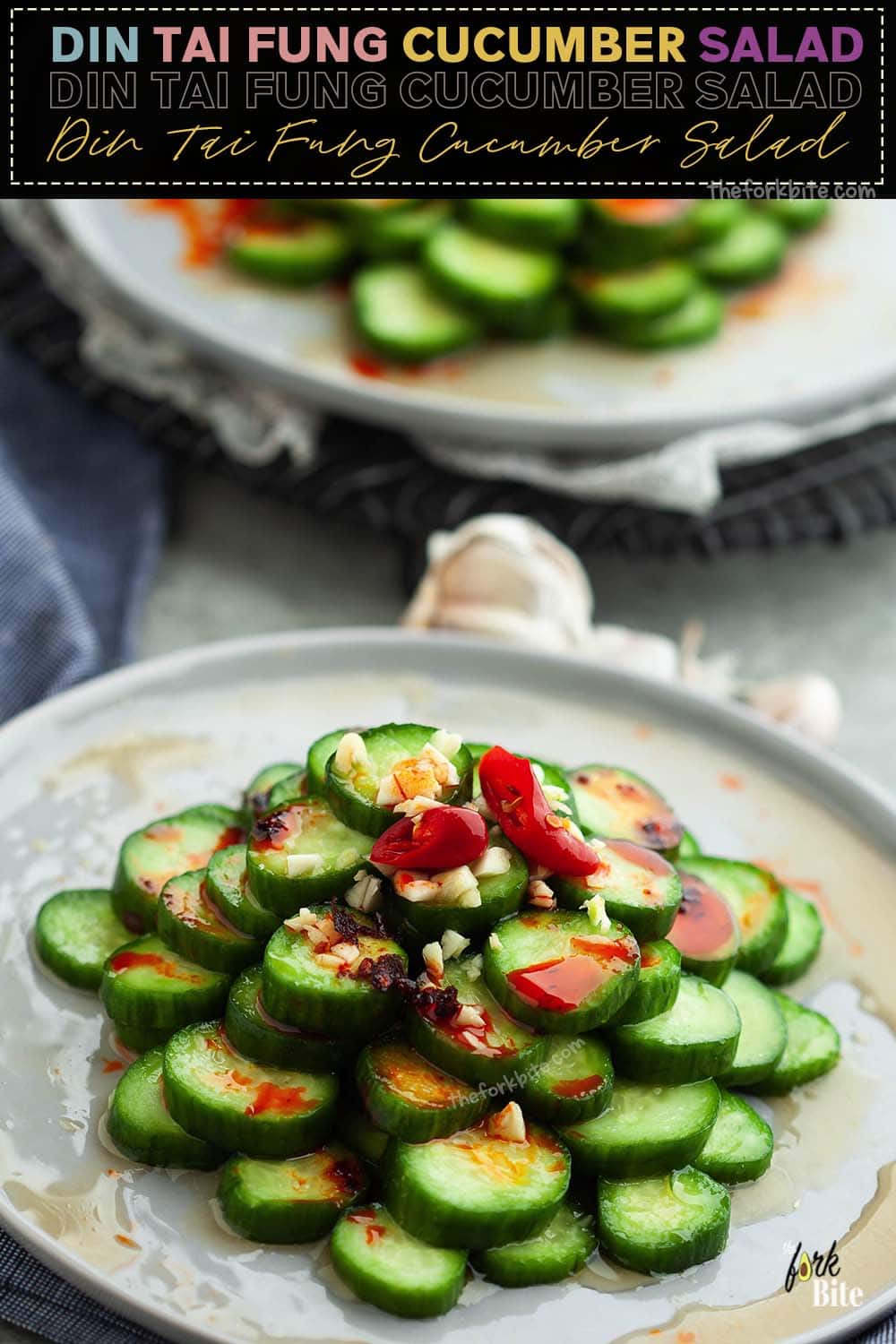 This crunchy Din Tai Fung cucumber salad is a refreshing side dish or appetizer that goes with any Asian meal.