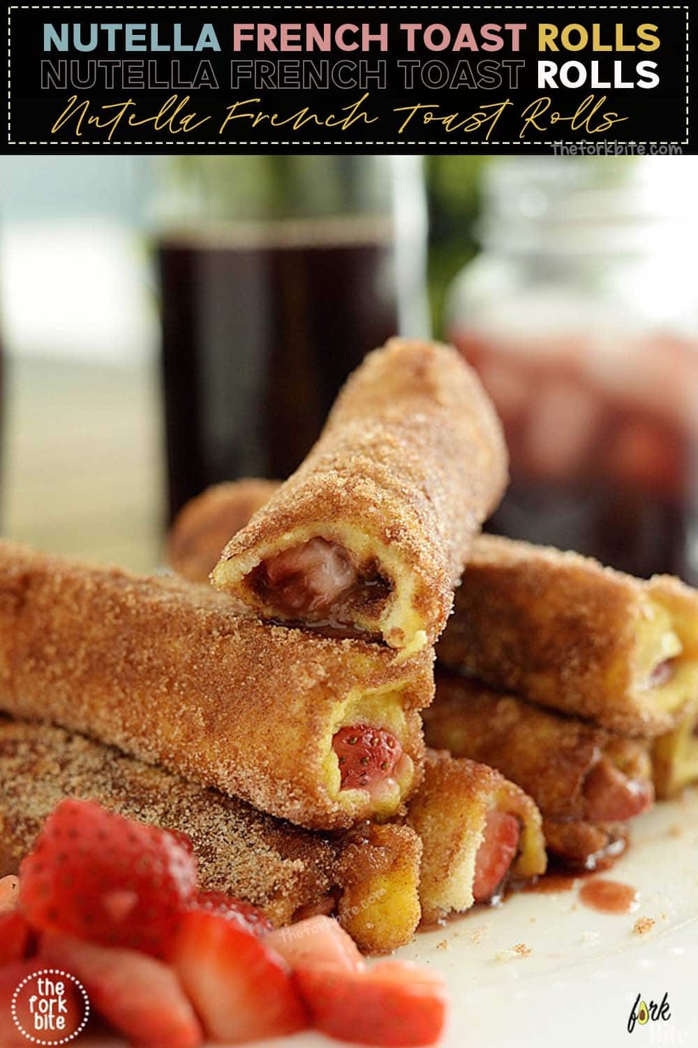 These french toast roll ups taste like a doughnut! Quick and easy to make.