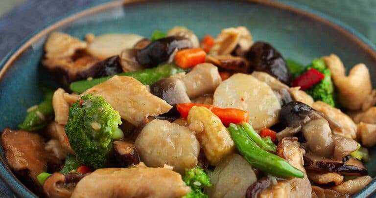 Moo Goo Gai Pan recipe is a mixture of fresh, vibrant, tender-crisp vegetables coated in a mild, slightly savory sauce. The good thing is that it is so simple to make.