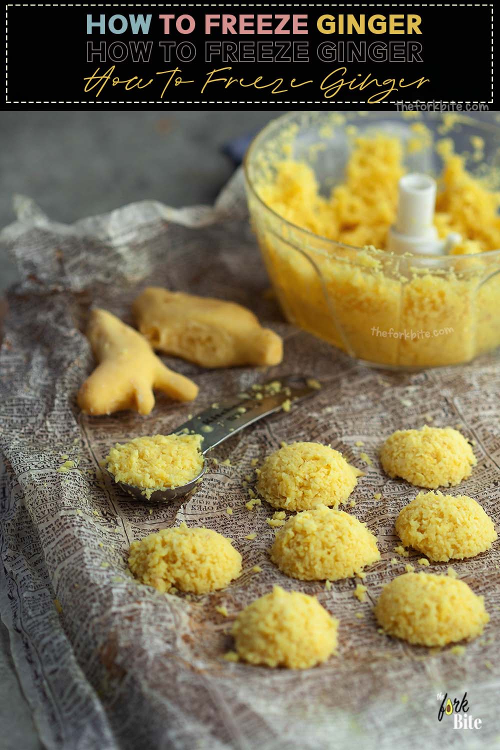 The best way of freezing fresh ginger is by sealing it tightly in an airtight, freezer-safe Ziplock bag or container.