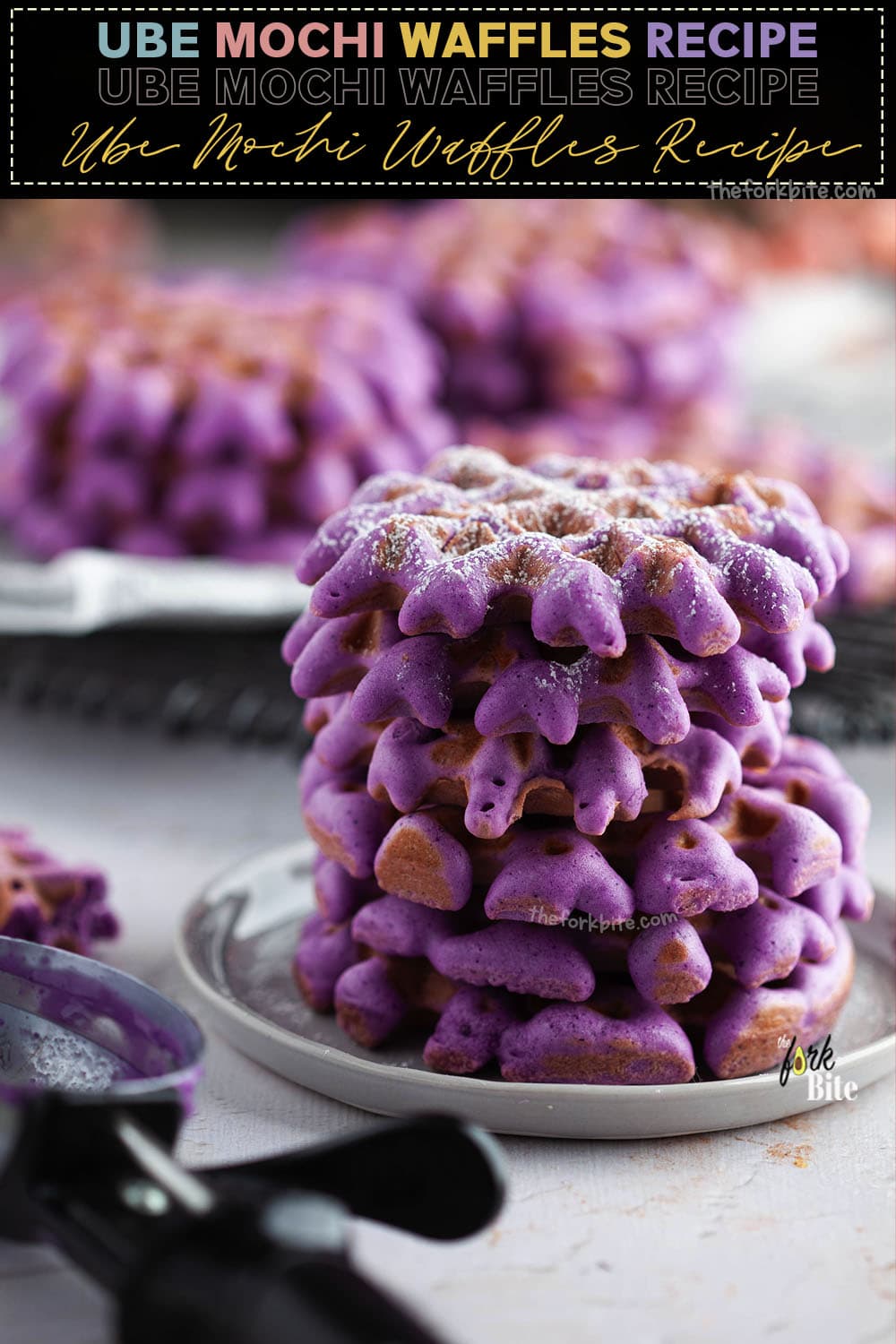 Ube mochi waffles combine unique taste elements with exceptionally chewy centers to create a light, crispy, and amazing flavor combination perfectly suited for any palate.