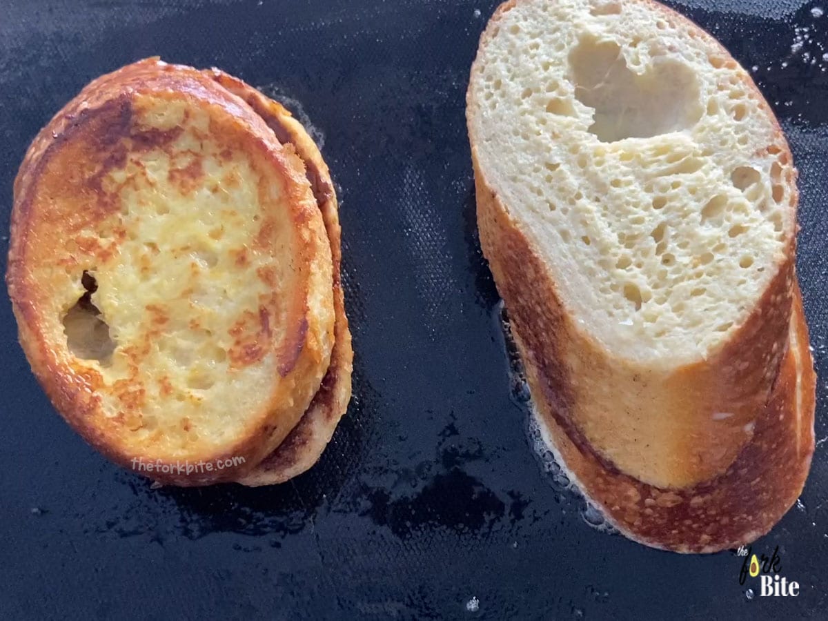 Cook – The next step is cooking your bread to become the toast dish you desire. Simply place a bit of butter into the skillet and allow it to melt. Set to medium heat.