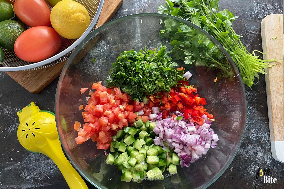 Chop or dice vegetables you want to use, you can use a vegetable chopper or dicer for a nice uniform cut (optional).
