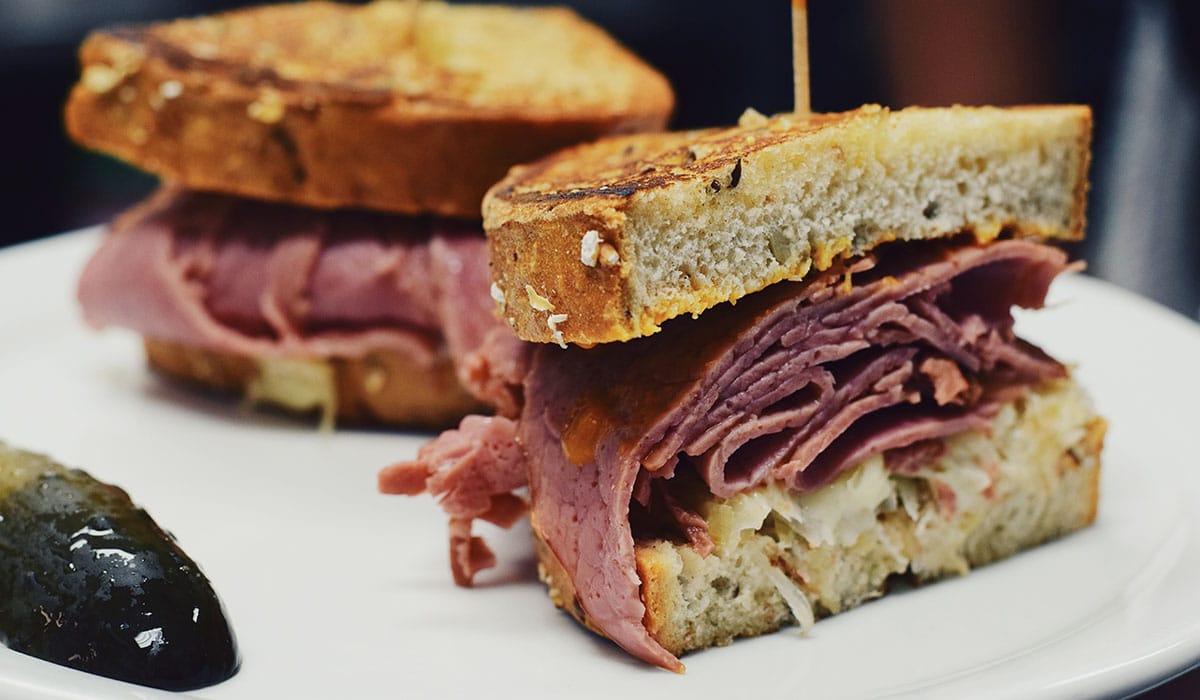 If you have a large amount of Pastrami to heat, baking it in an oven is the best option as it may be too difficult to steam the meat.