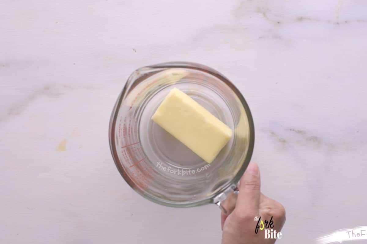 Melt the butter for 15 seconds interval until melted.