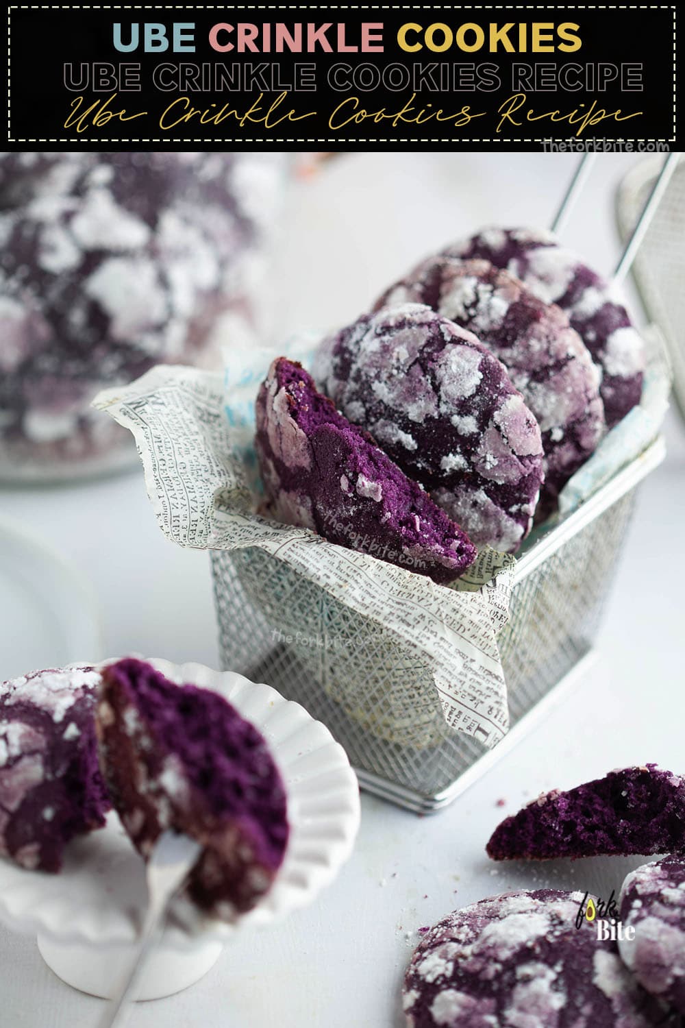 Try these Ube crinkle cookies if you have a sweet tooth and a passion for freshly-baked cookies or appreciate the nutty, rich flavor of purple yum cookies!
