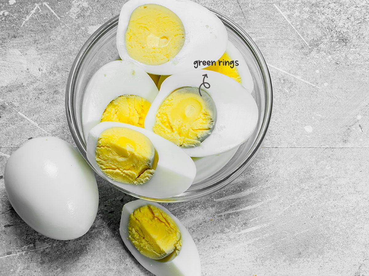 If you don't cool down the eggs when you take them out of the boiling water, they will continue to cook. The result will be eggs with tough whites and yolks with green or grey rings around them.