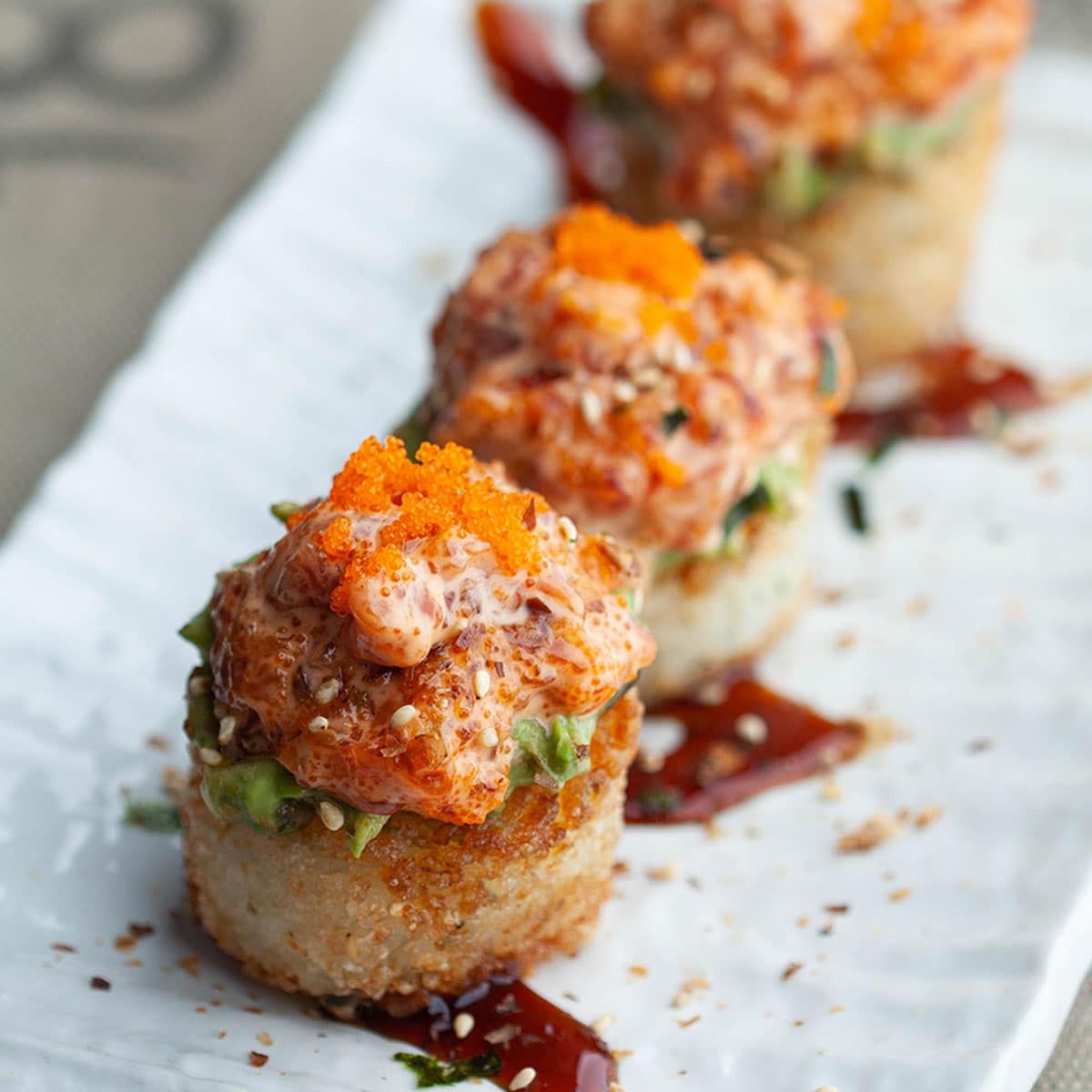Super Tasty Spicy Tuna on Crispy Rice Recipe - The Fork Bite