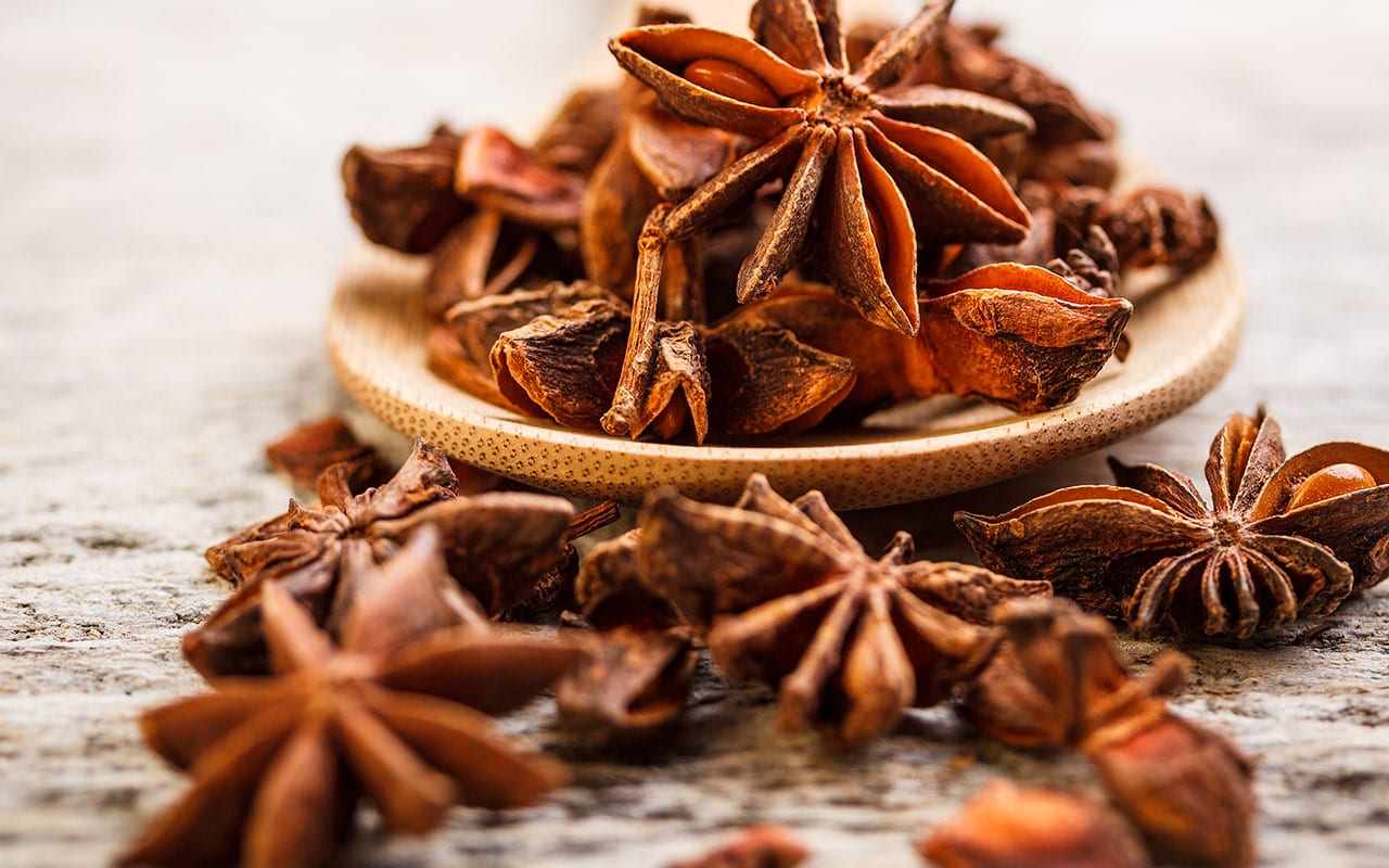 The name for star anise in Chinese Madarin, is bajiao (八角). The literal meaning is "eight angles or corners," which describes this spice's star-like appearance.