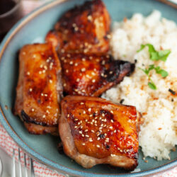 Air Fryer Teriyaki chicken is one of my all-time favorite ways of cooking and eating chicken. I find that the best cuts to use are either chicken breasts or thighs that have been boned and skinned.