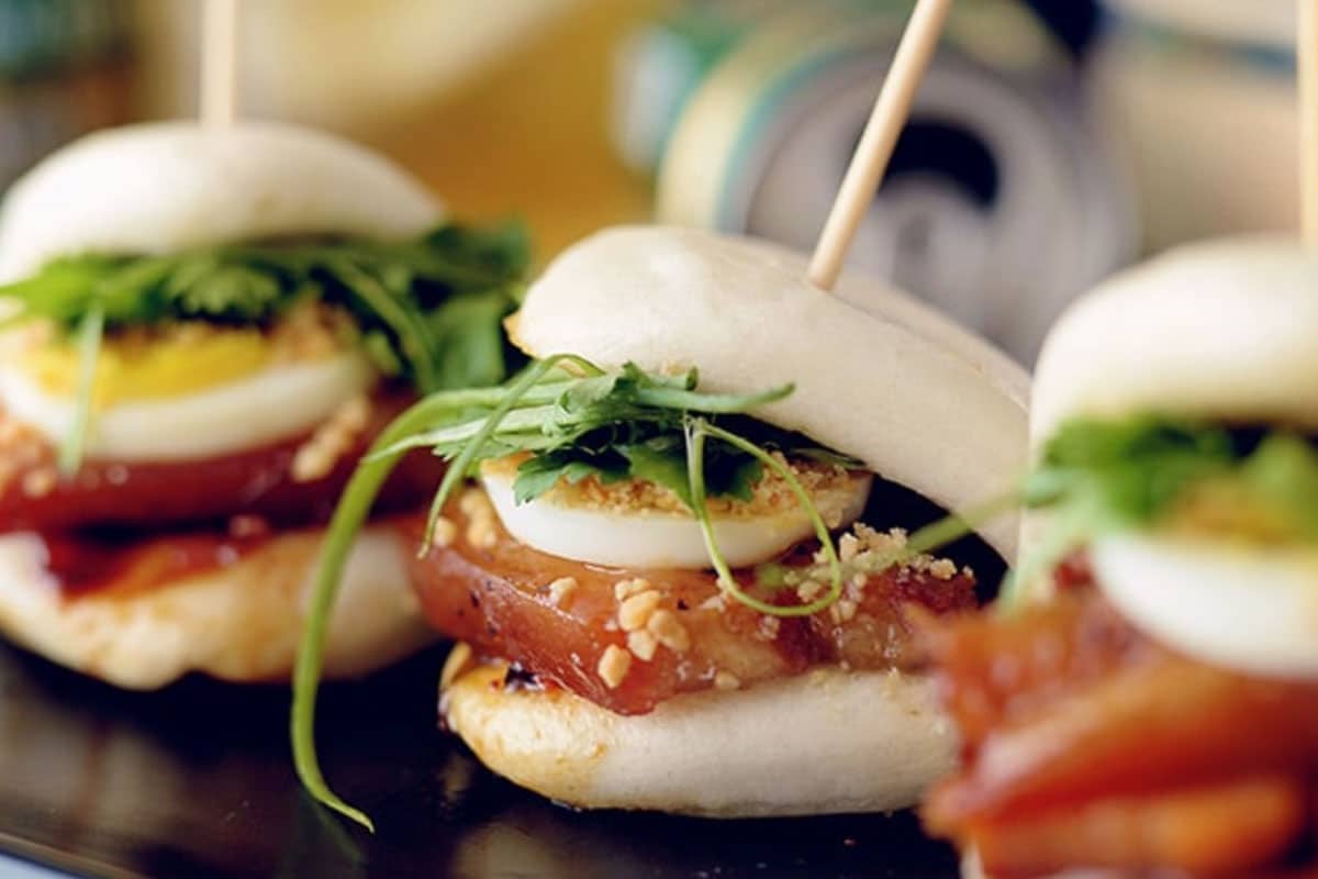 These fluffy bun Gua Bao recipe or Pork belly steamed buns are like most breads you can basically fill it with anything. It is also amazing with pulled pork, fried chicken, pork ribs, tofu and even bacon and egg.